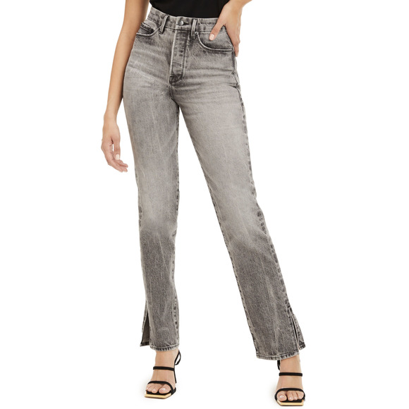 Good American Charcoal Boyfriend Jeans - Picture 2 of 11